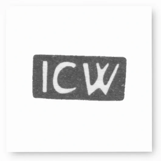 Клеймо мастера Вихман Иоганн Карл - Рига - инициалы