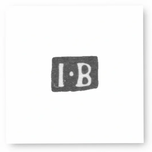 Клеймо мастера Бергстрем Иона - Ленинград - инициалы