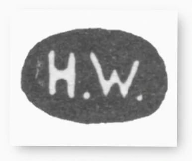 Клеймо ювелирного мастера Генрик Иммануилович Вигстрем - Инициалы