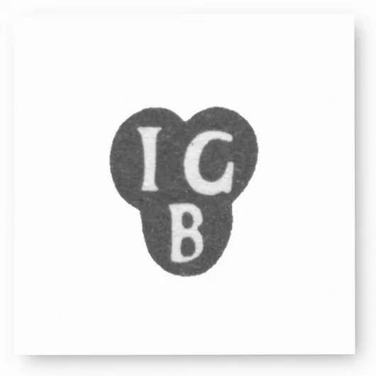 Клеймо мастера Грюнберг Иоганн - Рига - инициалы