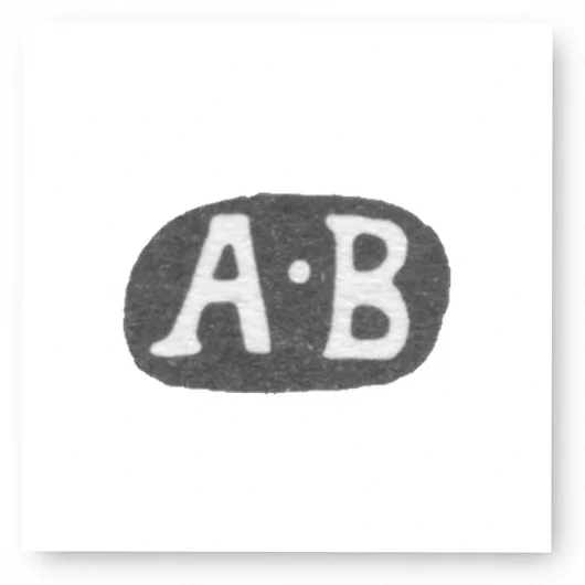 Клеймо мастера Векман Андрей Вильгельм - Москва - инициалы