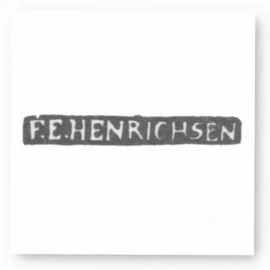 Клеймо мастера Генрихсен Ф. Э. - Ленинград - инициалы