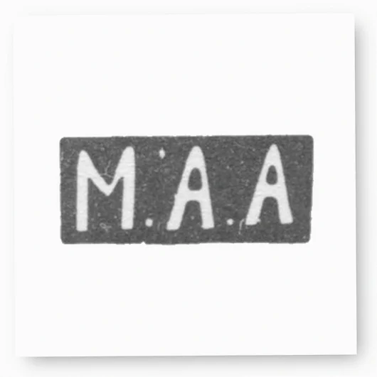 Клеймо мастера Андреева Матрена Андреевна - Москва - инициалы