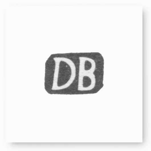 Клеймо мастера Брунс Даниель - Таллин - инициалы