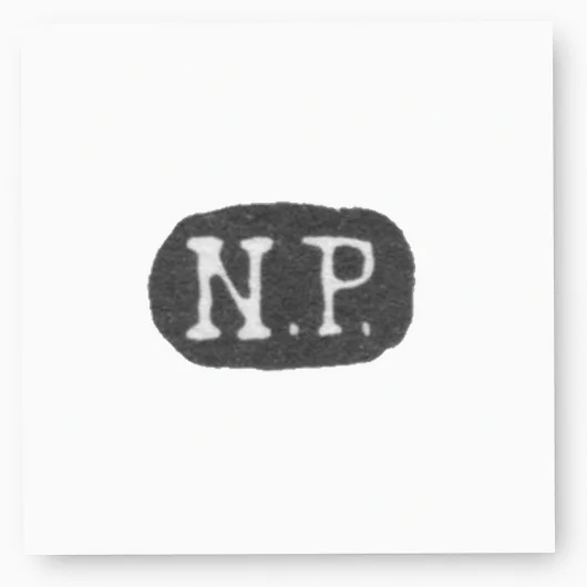 Клеймо мастеров Никольс Карл и Плинке - Ленинград - инициалы