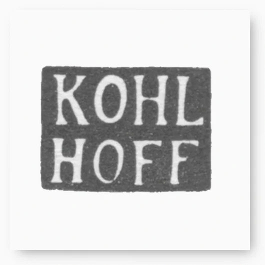 Клеймо мастера Кольхоф Иоганн Даниель I - Таллин - инициалы