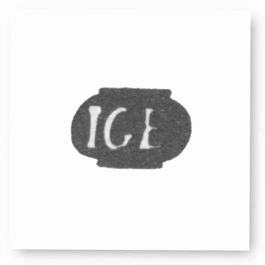 Клеймо мастера Эбен Иоганн Георг - Рига - инициалы