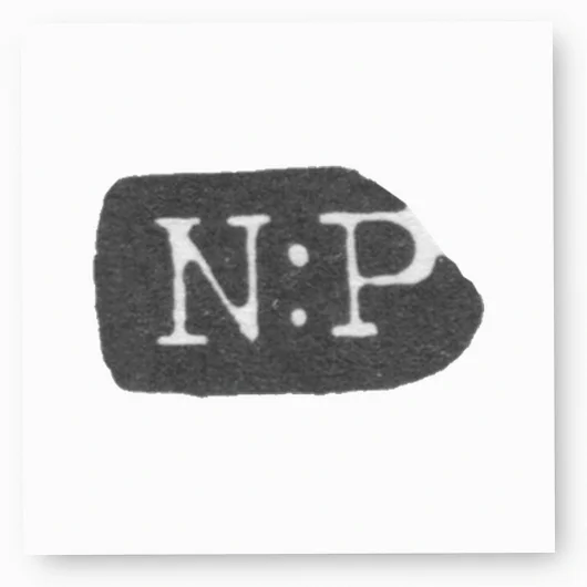 Клеймо мастеров Никольс Карл и Плинке - Ленинград - инициалы