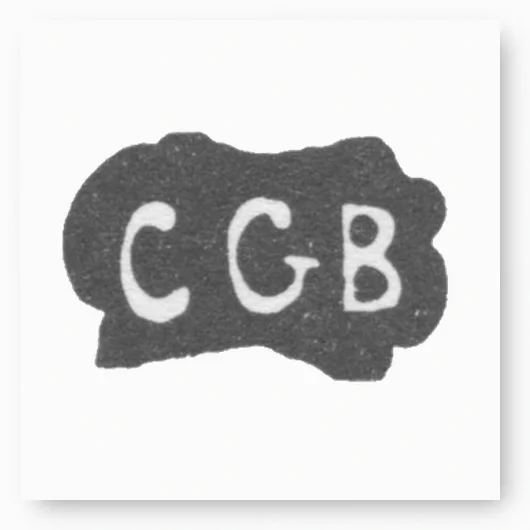 Клеймо мастера Берг Кристиан Готтфрид - Тарту - инициалы